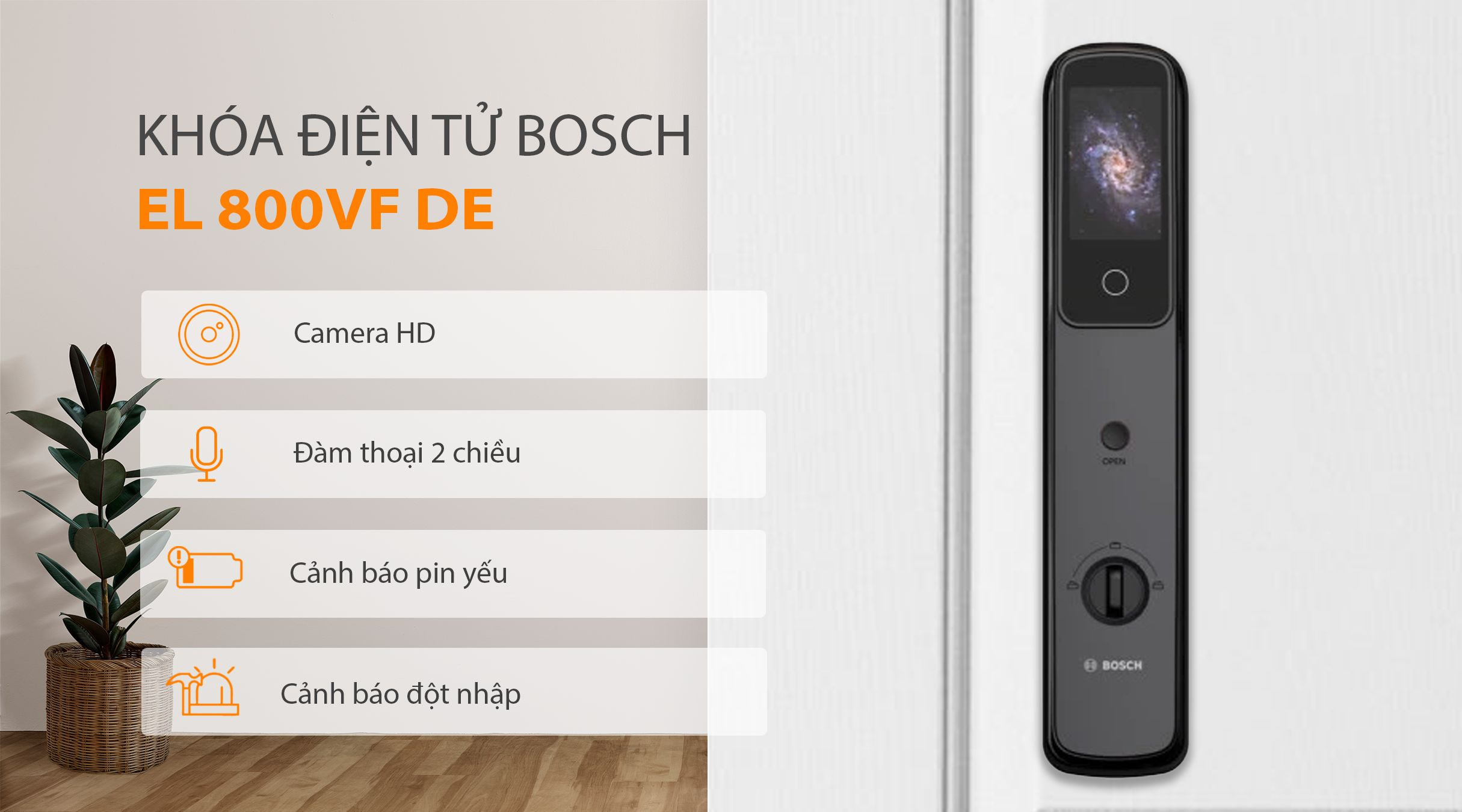 Hệ thống cảnh báo khóa BOSCH EL 800VF DE